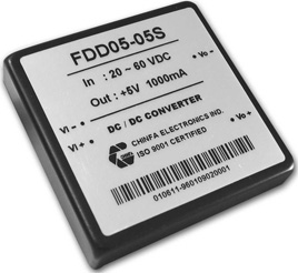 FDD05-05S2, DC/DC конвертер серии FDD05 мощностью 5 Ватт